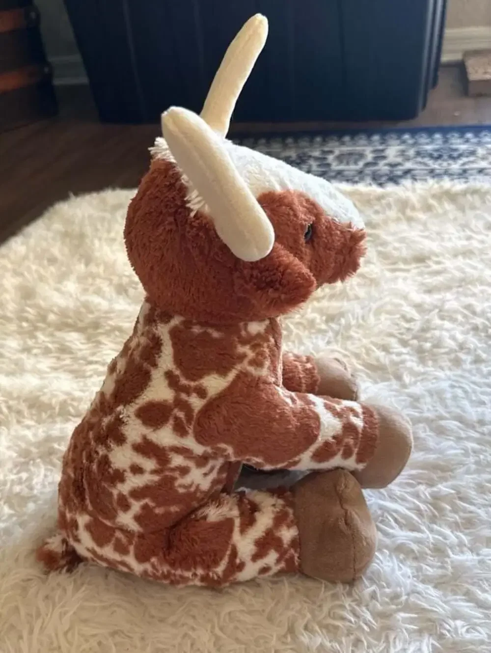 Build-A-Bear Workshop‎ Brown and White Longhorn Cow Stuffed Plush